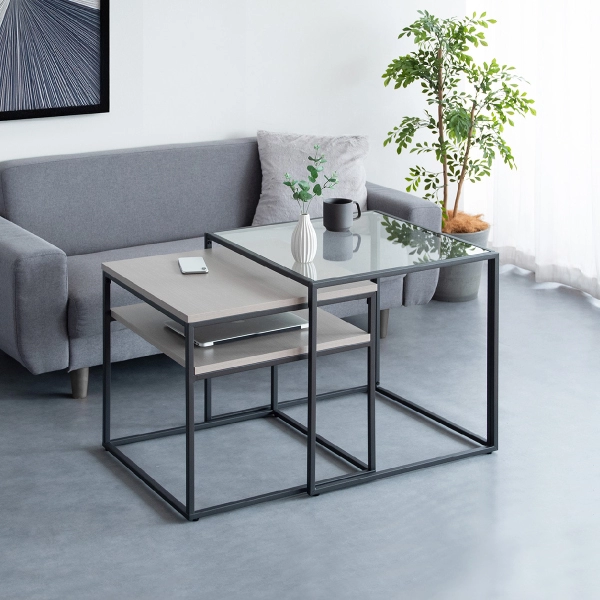 ガラスネストセンターテーブル